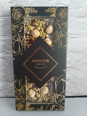 Étcsokoládé pisztáciával, piemonti mogyoróval