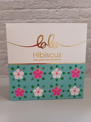Hibiscus Lolo Fruit Bonbon /100% gyümölcsbonbon cukormentes tejcsokoládé bevonattal