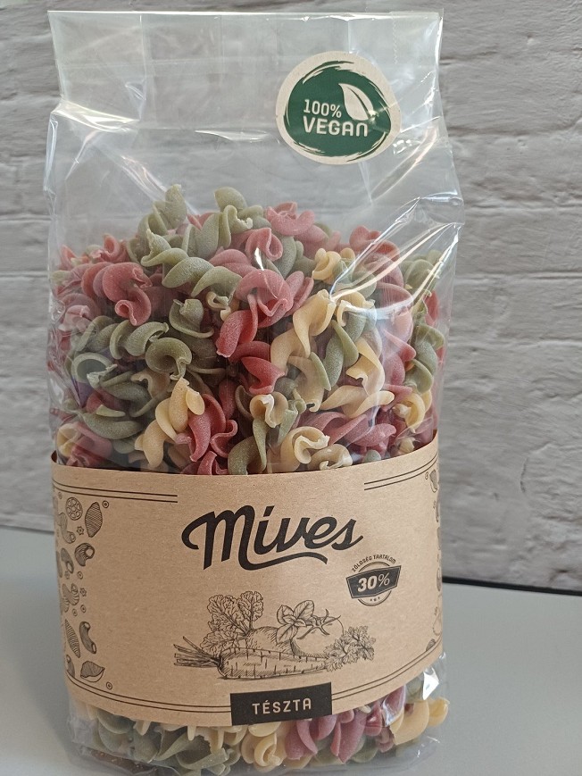 Orsó, Tojás nélküli, zöldséges száraztészta. /Vegán