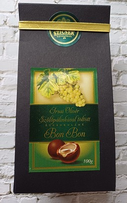 Szőlő pálinkás folyékony töltelékű bonbon