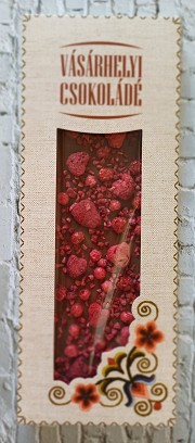 Tejcsokoládé málnával és piros ribizlivel